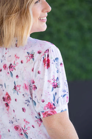 Katie Cozy Top - Pink Bloom by Michelle Mae