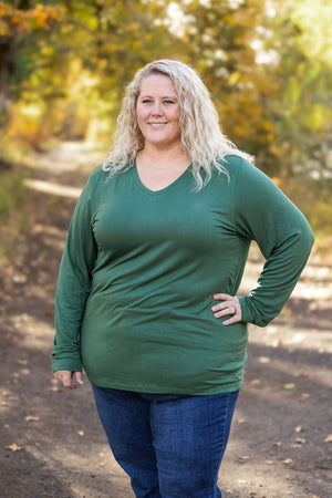 Larissa Long Sleeve - Evergreen by Michelle Mae