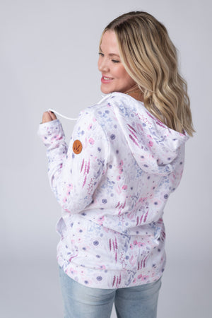 HalfZip Hoodie - Wildflower Gardens by Michelle Mae