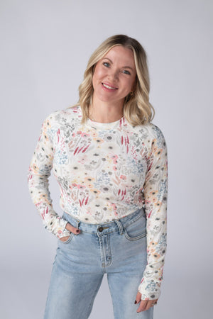 Blair Long Sleeve Top - Wildflower Gardens by Michelle Mae