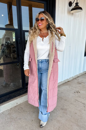 PREORDER: Reversible Sherpa Puffer Vest by Blakeley - 3 colors