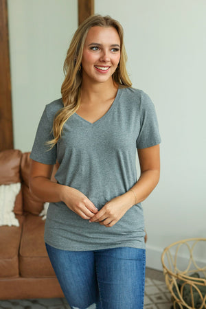 Olivia Tee - Charcoal by Michelle Mae