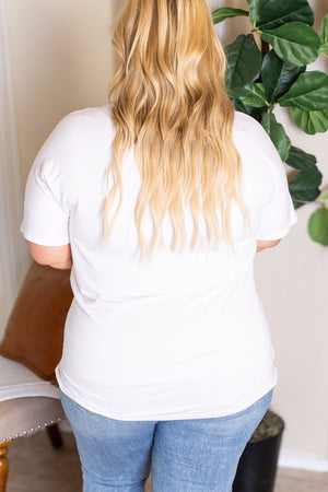 Chloe Cozy Tee - White by Michelle Mae