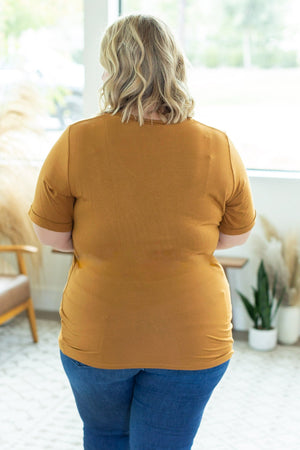 Sophie Pocket Tee - Camel by Michelle Mae