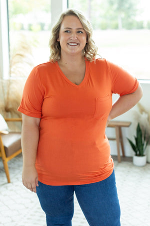 Sophie Pocket Tee - Pumpkin by Michelle Mae