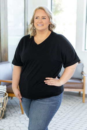 Selene Relaxed Top - Black by Michelle Mae