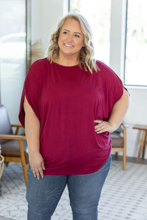 Darcy Dolman Top - Burgundy by Michelle Mae