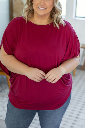 Darcy Dolman Top - Burgundy by Michelle Mae