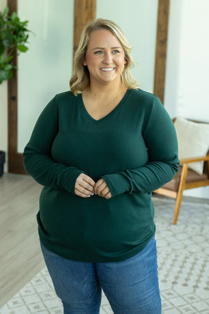 Leah Long Sleeve Top - Evergreen by Michelle Mae