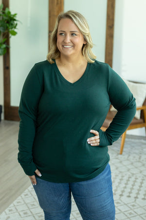 Leah Long Sleeve Top - Evergreen by Michelle Mae