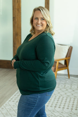 Leah Long Sleeve Top - Evergreen by Michelle Mae