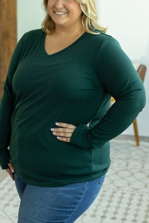 Leah Long Sleeve Top - Evergreen by Michelle Mae