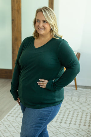 Leah Long Sleeve Top - Evergreen by Michelle Mae