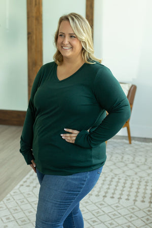 Leah Long Sleeve Top - Evergreen by Michelle Mae