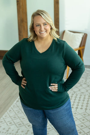 Leah Long Sleeve Top - Evergreen by Michelle Mae