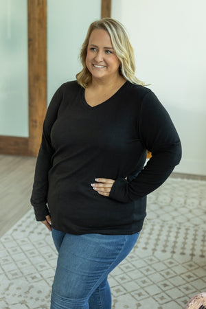 Leah Long Sleeve Top - Black by Michelle Mae