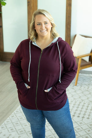 Classic FullZip - Burgundy by Michelle Mae