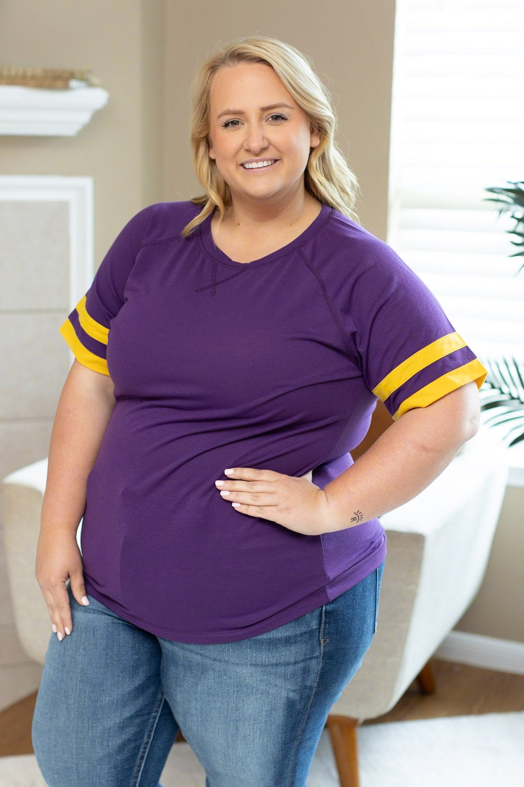 Kylie Tee - Minnesota Purple and Yellow by Michelle Mae