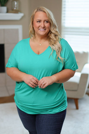 Chloe Cozy Tee - Green by Michelle Mae