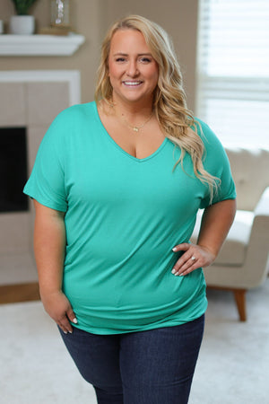 Chloe Cozy Tee - Green by Michelle Mae