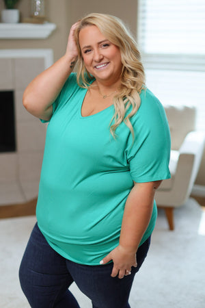 Chloe Cozy Tee - Green by Michelle Mae