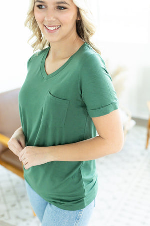 Sophie Pocket Tee - Green by Michelle Mae