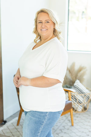 Selene Relaxed Top - White by Michelle Mae