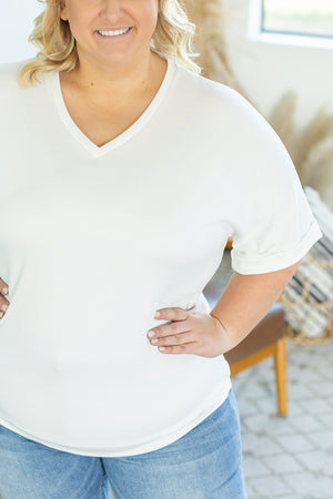 Selene Relaxed Top - White by Michelle Mae