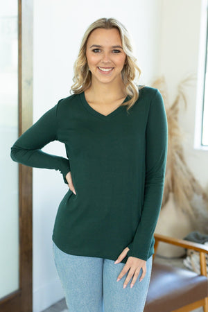 Leah Long Sleeve Top - Evergreen by Michelle Mae