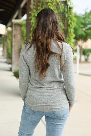 Hannah Pocket Pullover - Grey by Michelle Mae