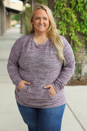 Hannah Pocket Pullover - Purple by Michelle Mae