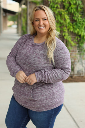 Hannah Pocket Pullover - Purple by Michelle Mae