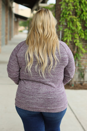 Hannah Pocket Pullover - Purple by Michelle Mae