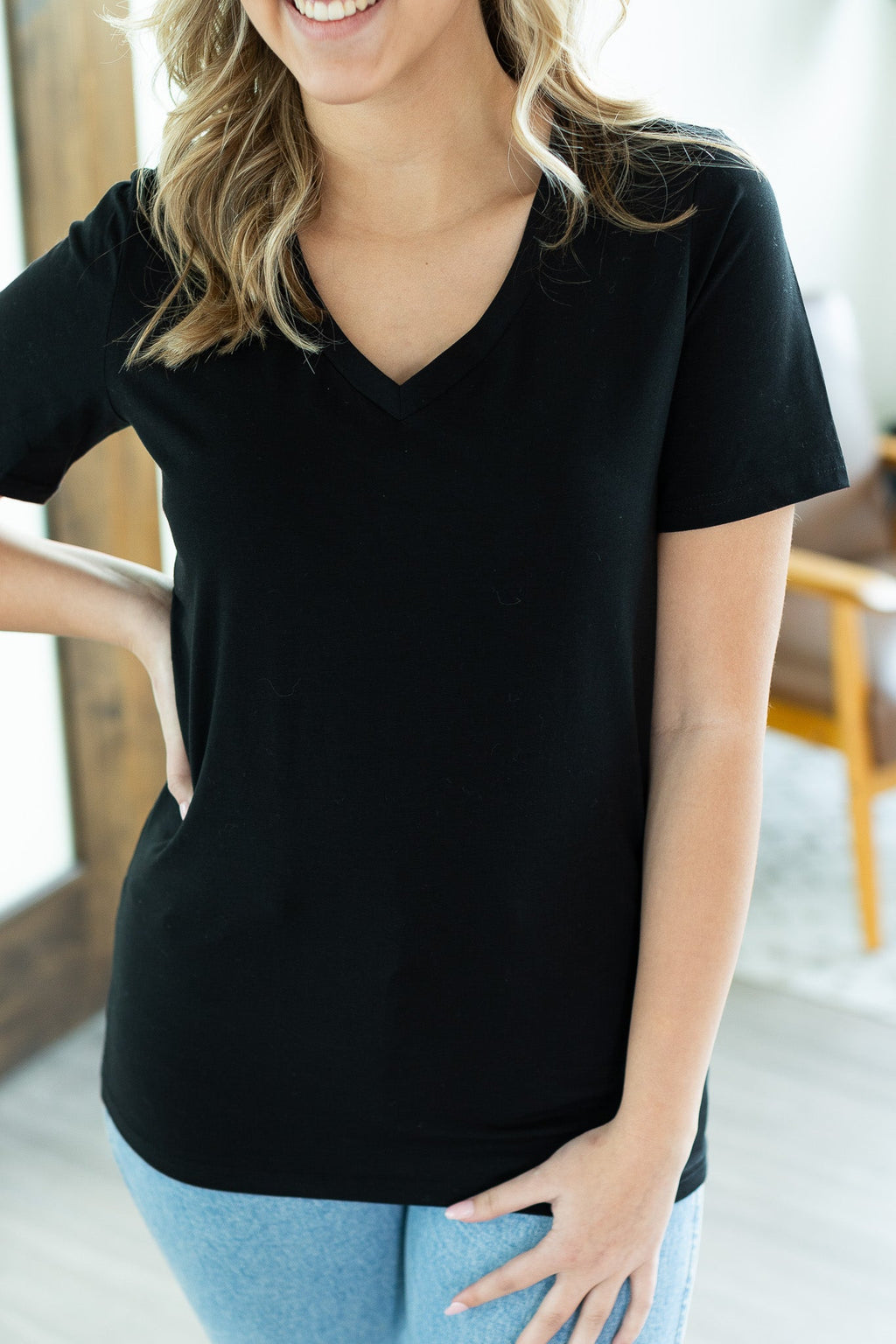 Olivia Tee - Black by Michelle Mae