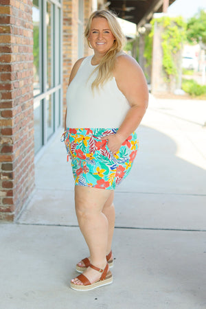 Sienna Skort - Tropical Floral Mix by Michelle Mae