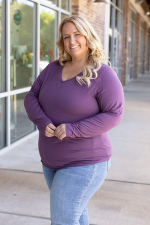 Larissa Long Sleeve - Purple by Michelle Mae