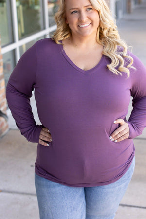 Larissa Long Sleeve - Purple by Michelle Mae