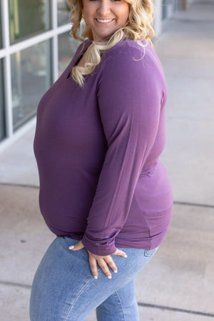 Larissa Long Sleeve - Purple by Michelle Mae