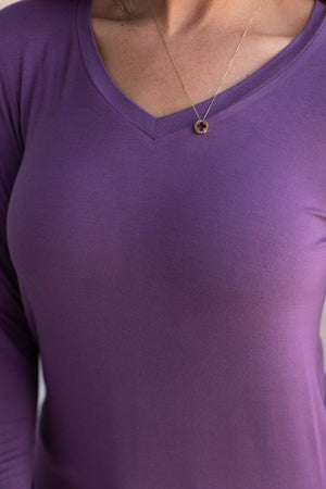 Larissa Long Sleeve - Purple by Michelle Mae