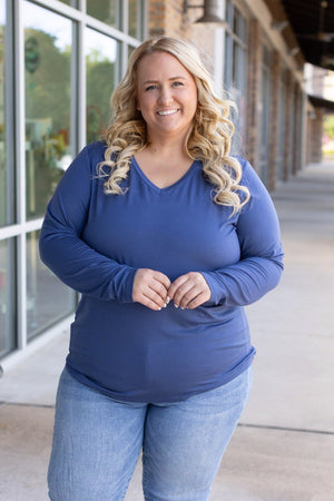 Larissa Long Sleeve - Blue by Michelle Mae