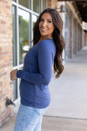 Larissa Long Sleeve - Blue by Michelle Mae