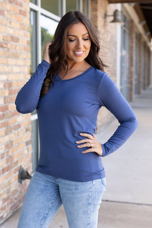 Larissa Long Sleeve - Blue by Michelle Mae