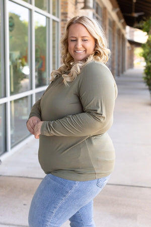 Larissa Long Sleeve - Olive by Michelle Mae