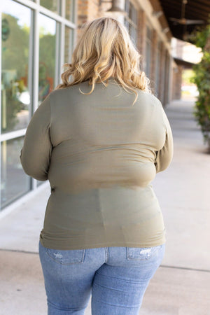 Larissa Long Sleeve - Olive by Michelle Mae