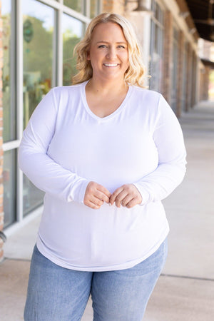 Larissa Long Sleeve - White by Michelle Mae