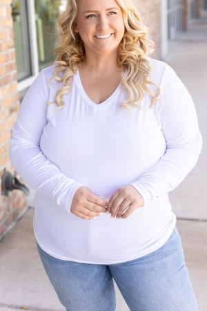 Larissa Long Sleeve - White by Michelle Mae