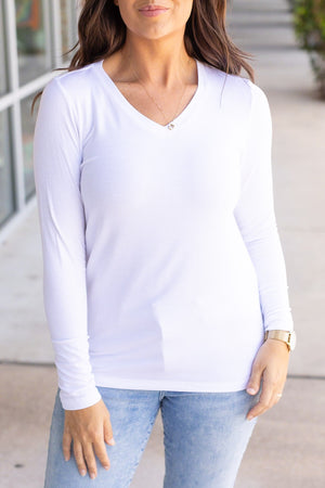 Larissa Long Sleeve - White by Michelle Mae