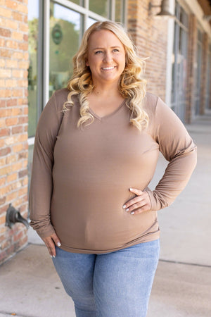 Larissa Long Sleeve - Mocha by Michelle Mae