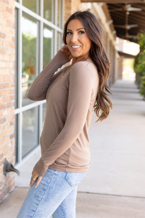 Larissa Long Sleeve - Mocha by Michelle Mae