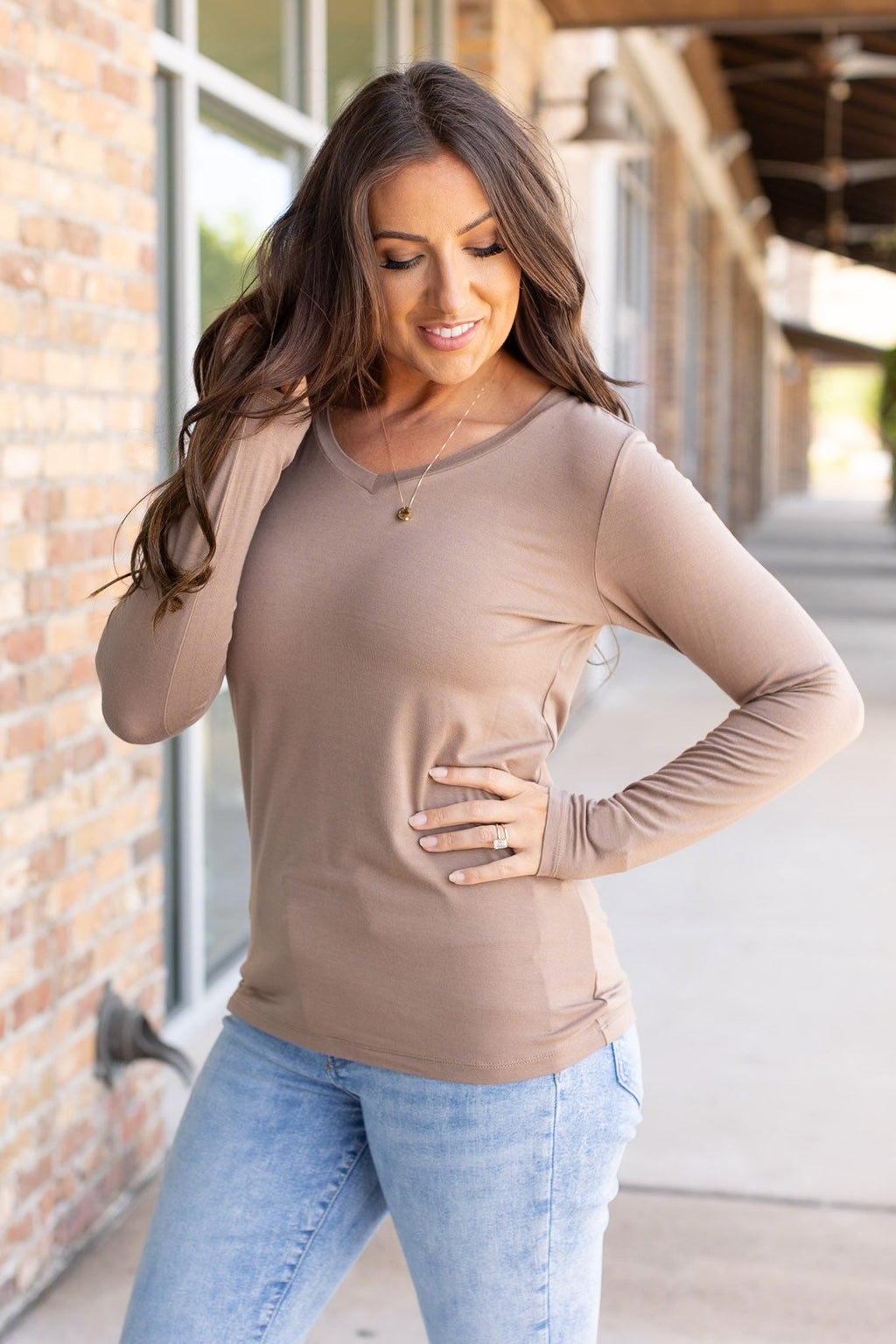 Larissa Long Sleeve - Mocha by Michelle Mae